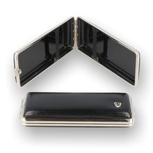 V.H. Luxury Leather Superking / Kingsize Cigarette Case Black (612 501)