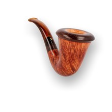 Alberto Paronelli Volkan Calabash 04 Briar and Tiger Oak Pipe (Wooden Display Case)