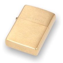 204 Regular Solid Brushed Brass Zippo Lighter