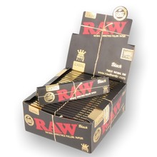 Raw CLASSIC BLACK Ultra Thin King Size Un-Bleached Cigarette Papers (Single Pack)