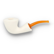 Brebbia Pipa Mara Bianca 1622 Reverse Calabash Limewood Pipe (MARAB1622)