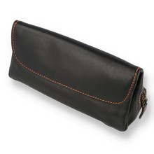 Erik Stokkebye 4th Generation Kenzo Black Leather Combination Tobacco Pouch (4GENKCM)