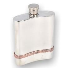 English Pewter Company 6oz Celtic Band Pewter Hip Flask CEL973