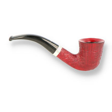 Alfred Dunhill White Spot Ruby Bark Group 4 Bent Dublin 4114 (WS019096)