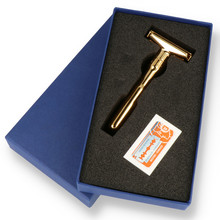 Merkur Futur Adjustable Safety Razor 24k Gold Plated 90-762-003 (Gift Box)