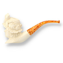 Levent Hand Carved Block Meerschaum Medium Victorian Lady 214