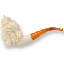Levent Hand Carved Block Meerschaum Large Native American 326