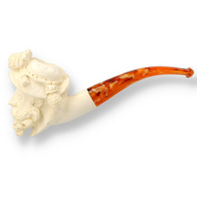 Levent Hand Carved Block Meerschaum Small Spanish Explorer 107