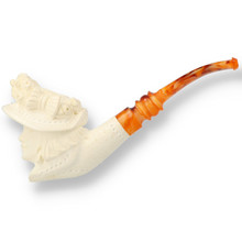 Levent Hand Carved Block Meerschaum Large Victorian Lady 317