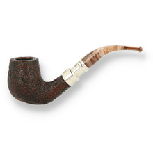 Peterson Spigot Roundstone Sandblast 37 Unfiltered Briar Pipe 167