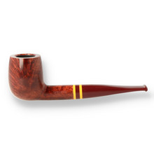 Savinelli Regimental Smooth 128 Burgundy 6mm Briar Pipe