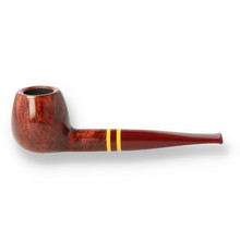 Savinelli Regimental Smooth 207 Burgundy 6mm Briar Pipe