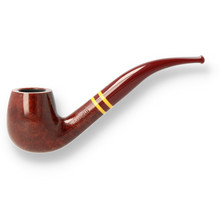 Savinelli Regimental Smooth 602 Burgundy 6mm Briar Pipe