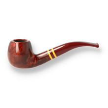 Savinelli Regimental Smooth 626 Burgundy 6mm Briar Pipe