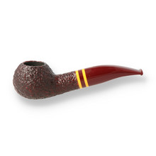 Savinelli Regimental Rustic 321 Dark Brown 6mm Briar Pipe